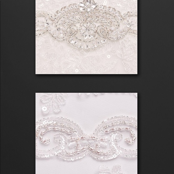 Jewel Lace Wedding Dress with Helter Neckline - Picture 4 of 11